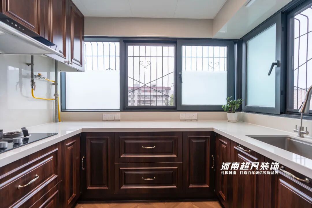 完工首发丨管城区金城街30号院，123㎡老房翻新，美式复古设计，优雅低调绽放-89