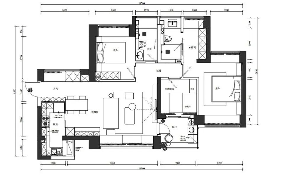 新天鹅堡三期 06 户型-Time | 现代简约,自然采光-6