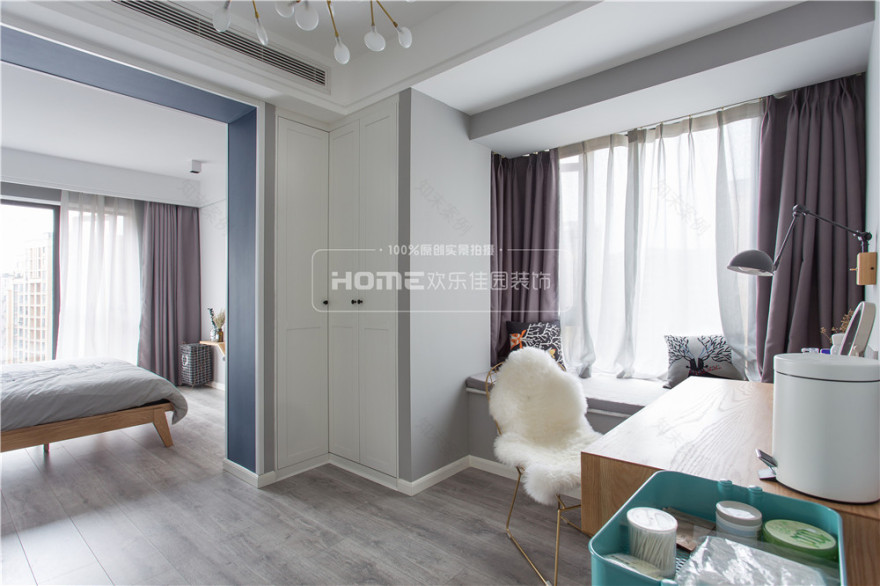 北欧风情的神秘孔雀蓝 | 成都时光俊园 2 室 2 厅 1 卫 1 厨案例解析-63
