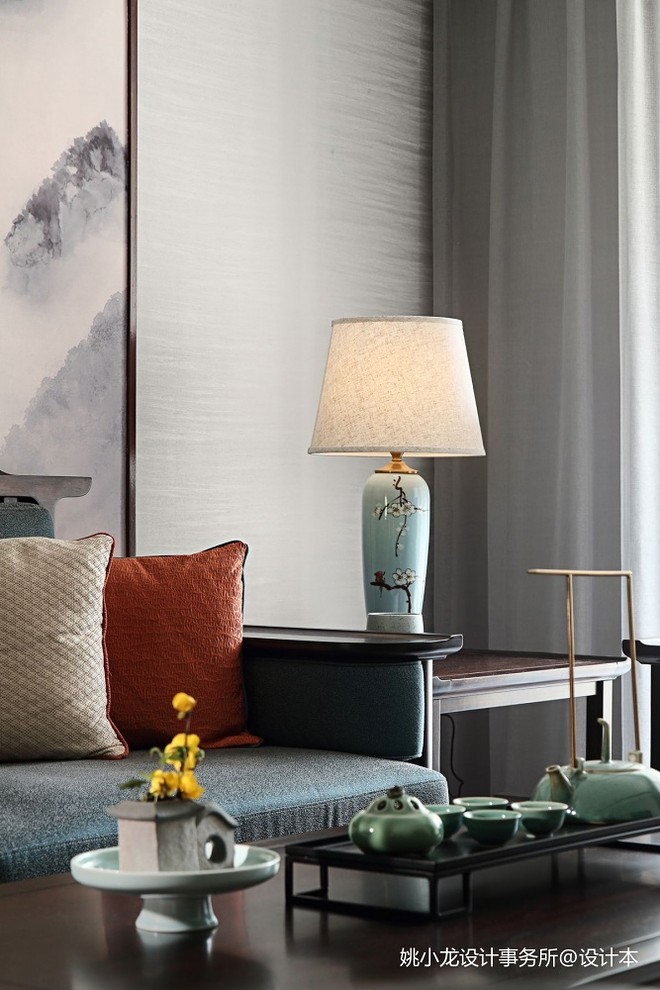 150万元复式305平米装修案例·效果图  法兰谷 · 新中式-17