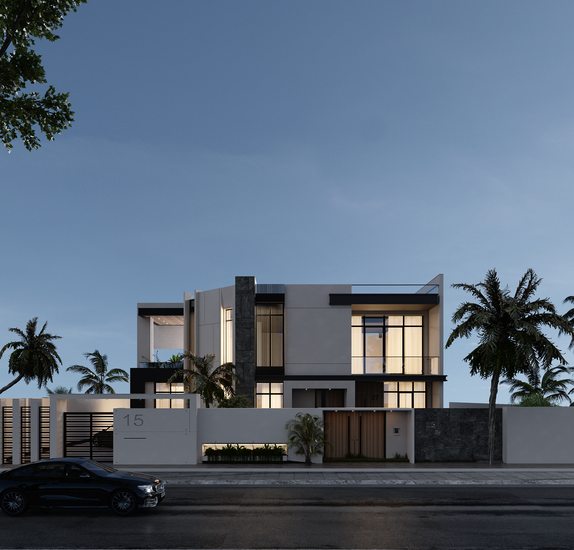 迪拜别墅外观设计丨阿联酋迪拜-3