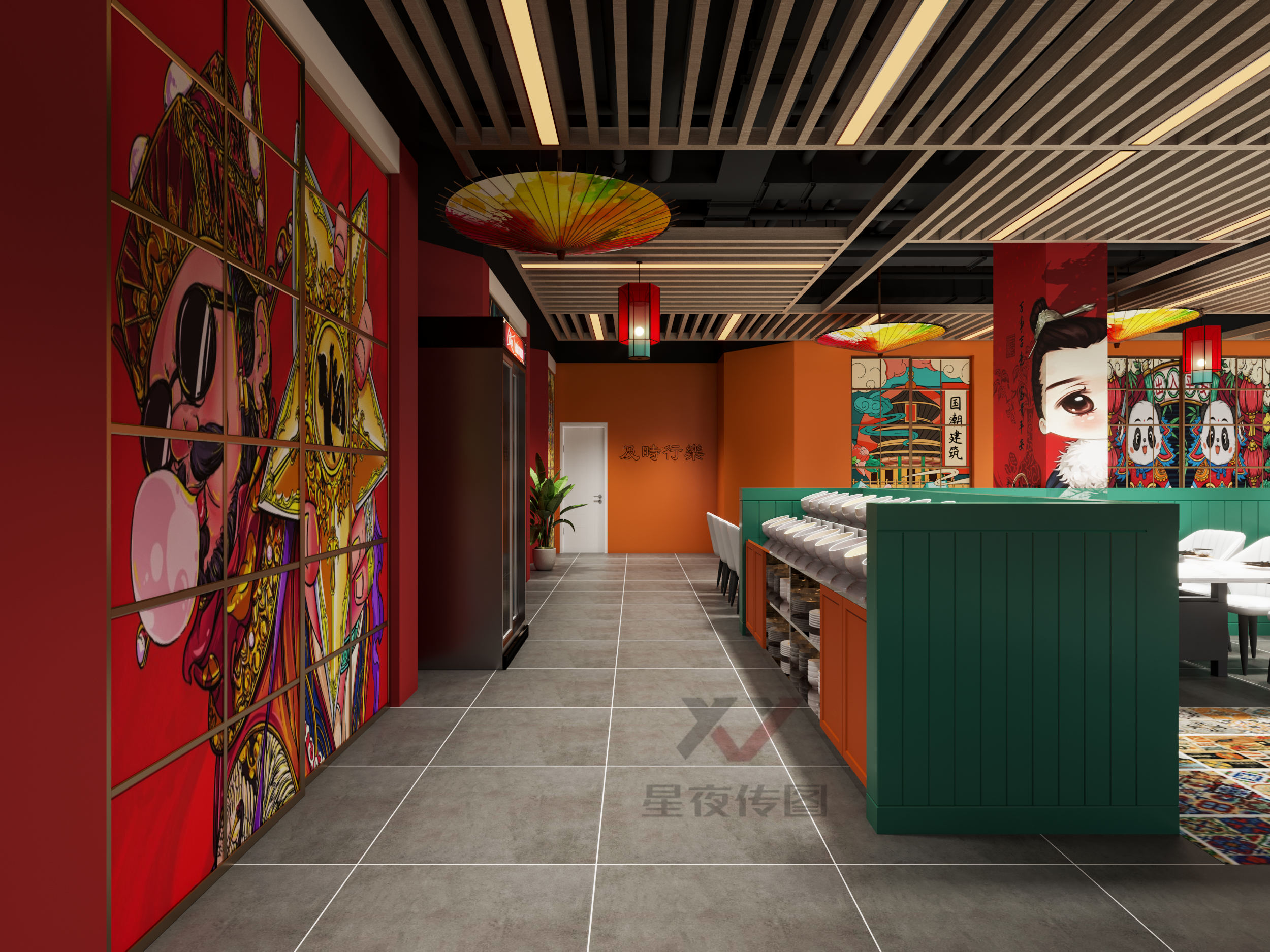 特色工装火锅店-8