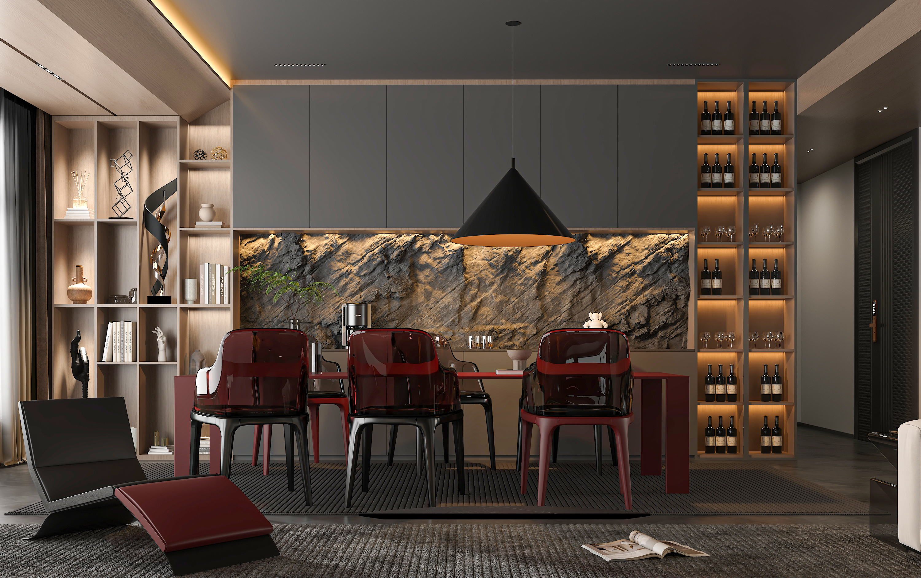 暗黑霸总风家装-1