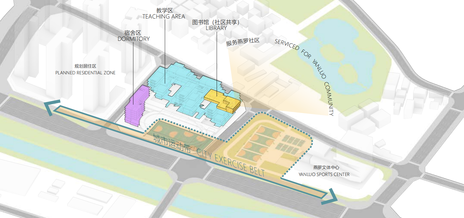 中标方案 | 立体书院：燕罗街道燕川九年一贯制学校新建工程 / 深大建筑设计院-拾陌工作室-6