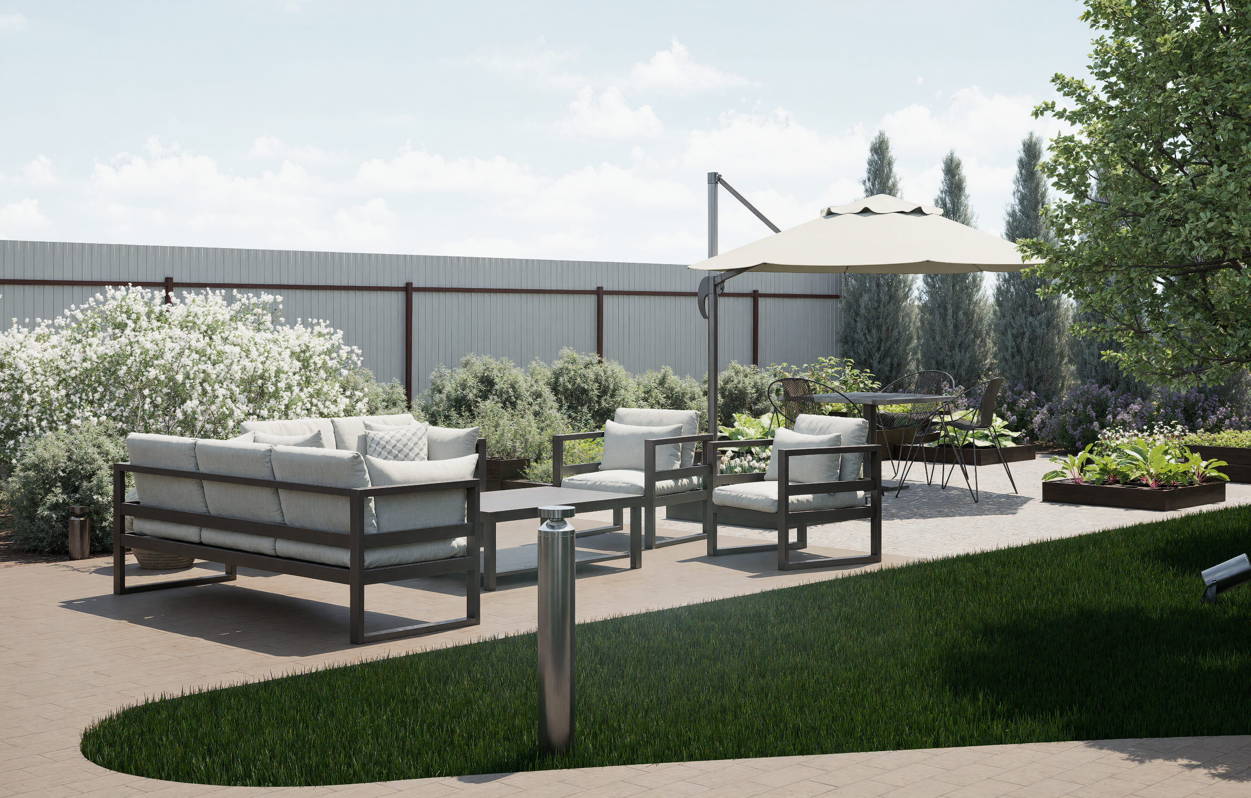 莫斯科某私人住宅景观可视化丨俄罗斯莫斯科-8