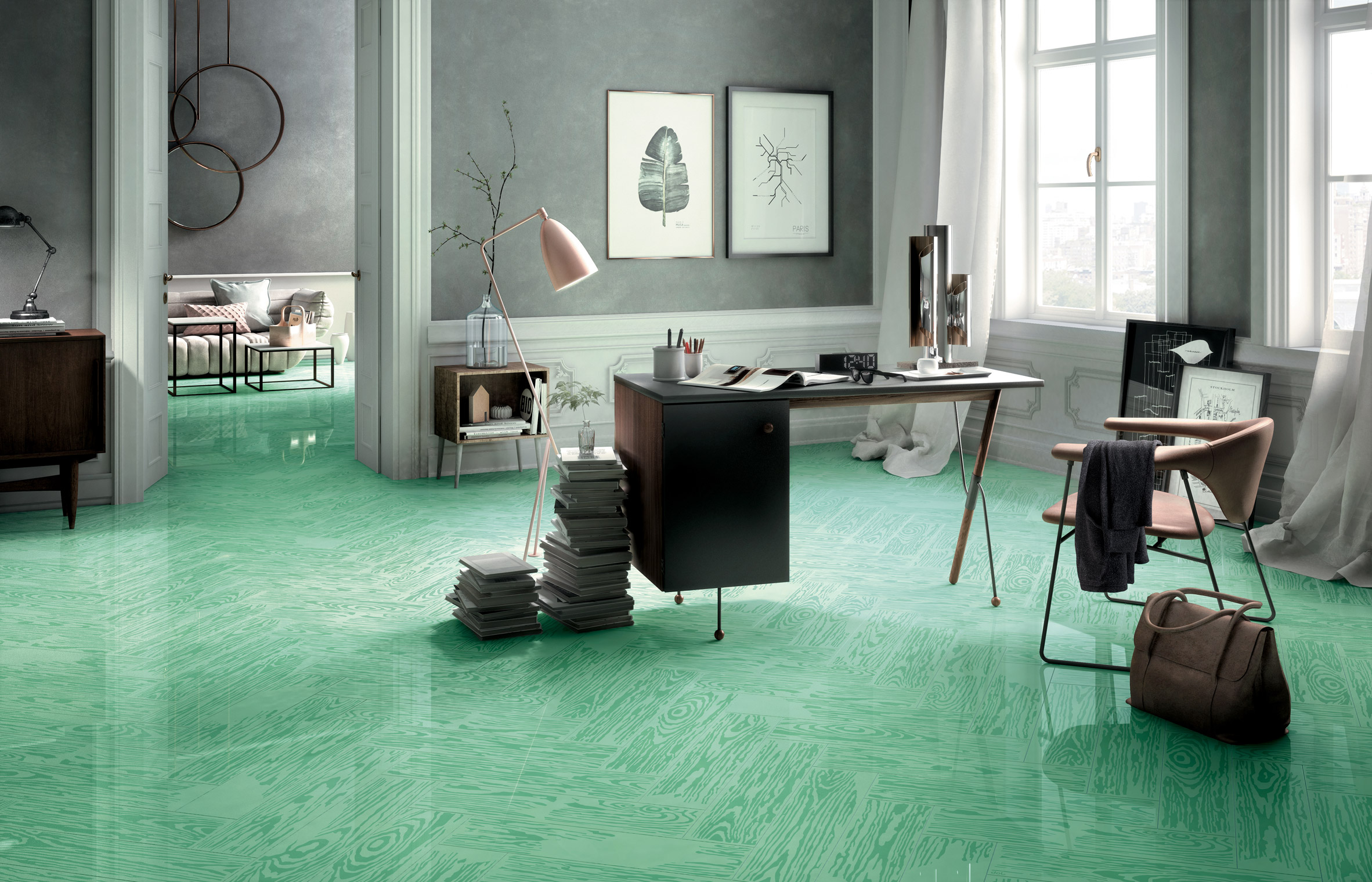 Pop art informs floor tile collaboration between Mirage and Studio Job-9