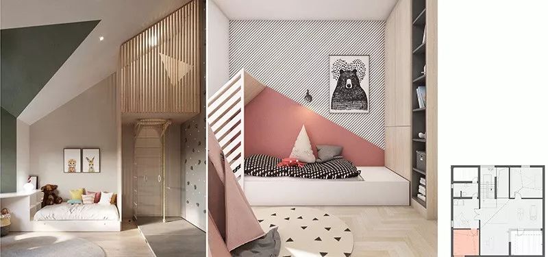 150 万打造现代极简别墅,滑梯藏匿童趣空间-64