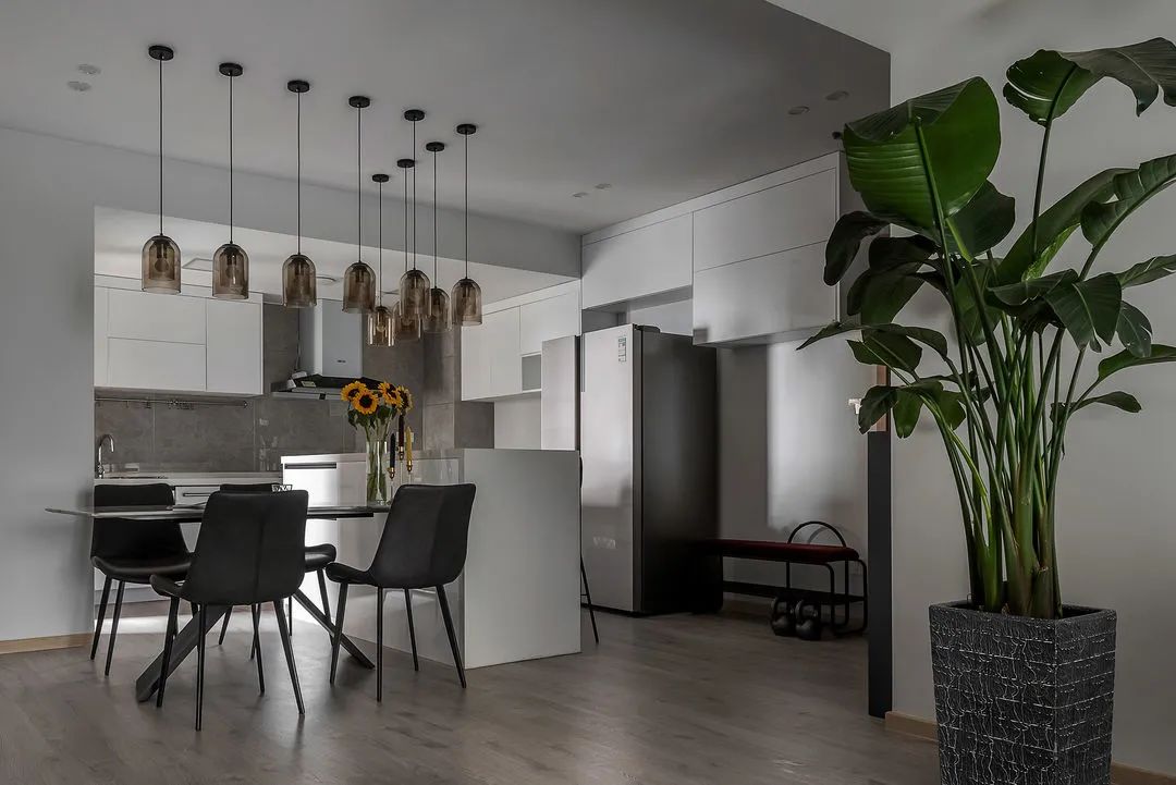 咸阳 123㎡二手房改造,高级黑电视墙设计惊艳翻倍!-33