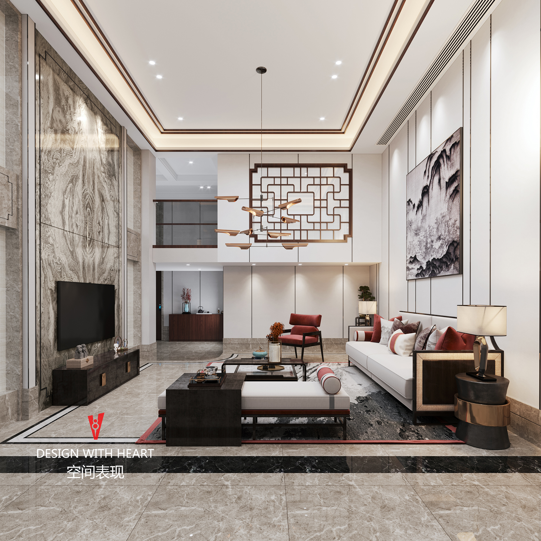 现代轻奢家居设计典范 | V8 空间表现-2