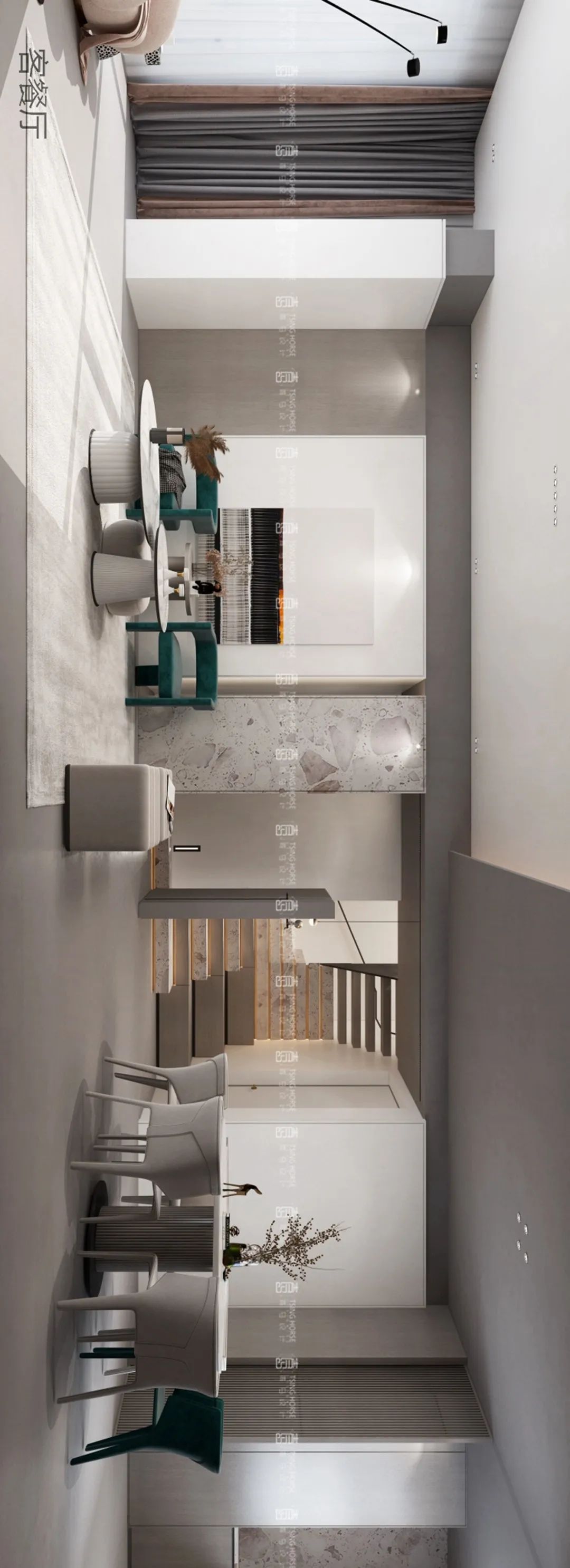 碧桂园·香湖湾壹号顶复现代风设计丨青马别墅设计-47