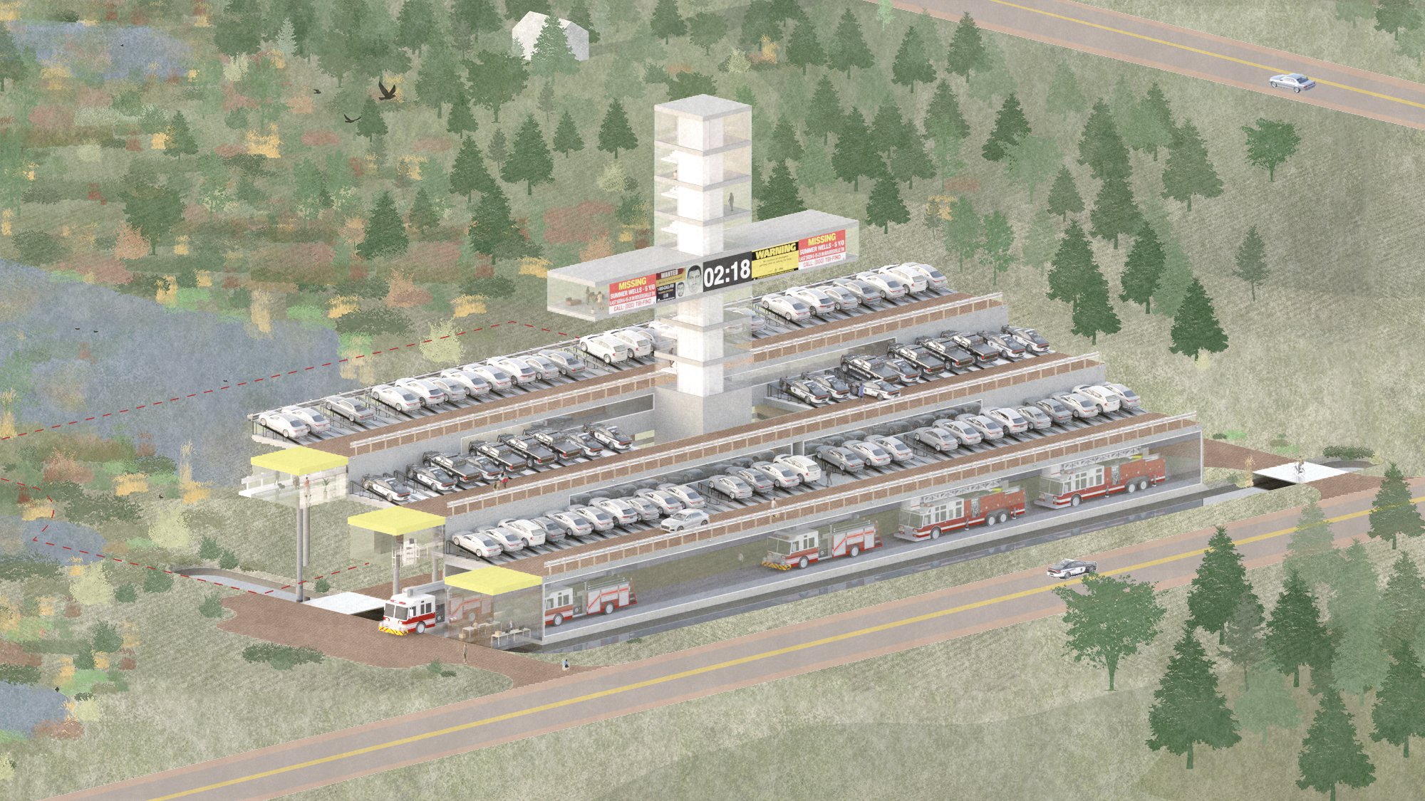 沃特敦警察与消防部门丨加拿大丨D'Arcy Jones Architects-6