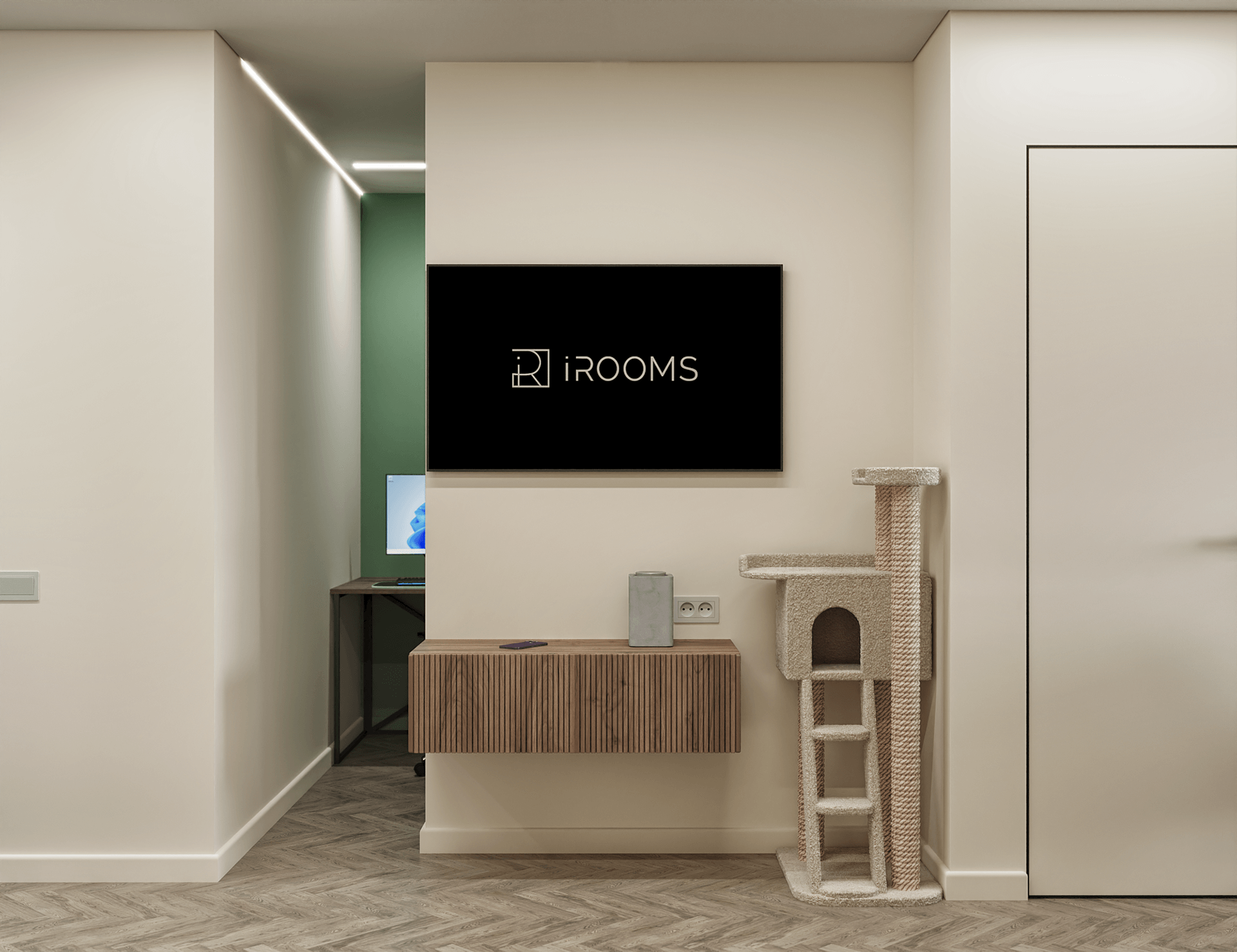 40 平方米公寓可视化设计丨Irooms Design-3