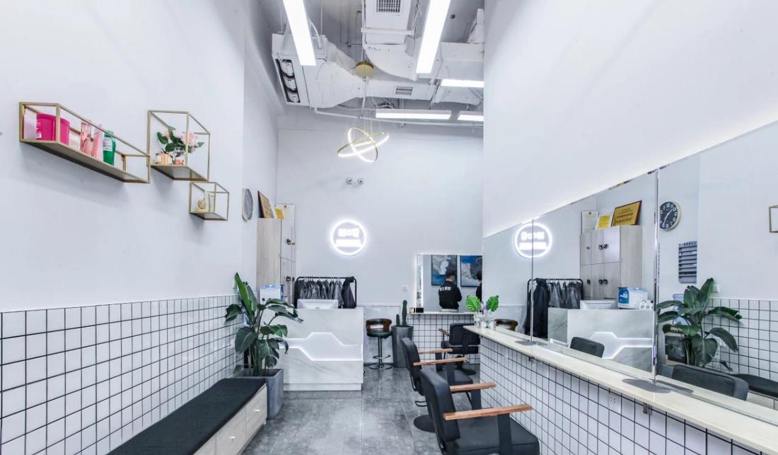 兰-Design | 科技感烫染沙龙,极简美学空间-5