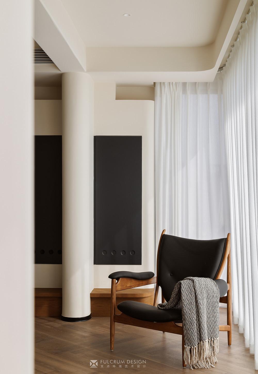 联投安屿那奶油侘寂中古住宅设计丨艺境·陈设软装-37