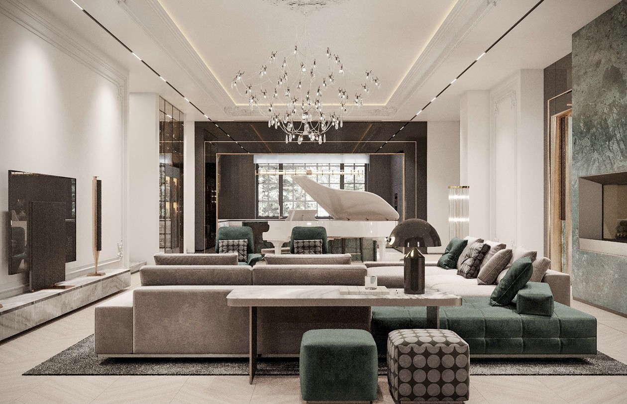 高级灰+绿色 温柔迷迭之境，简约格调-2