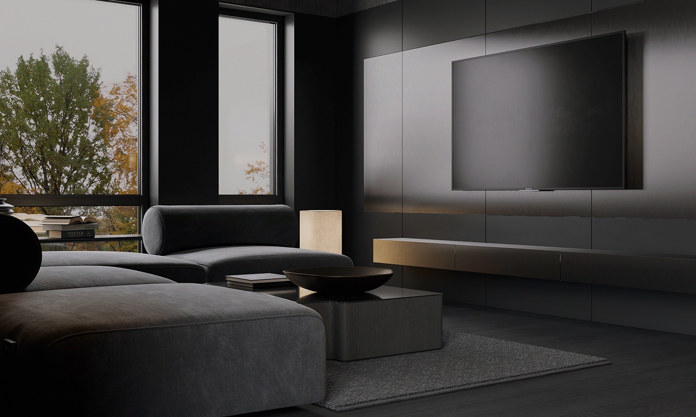 高级黑色系公寓设计 简而不单的魅力！-7