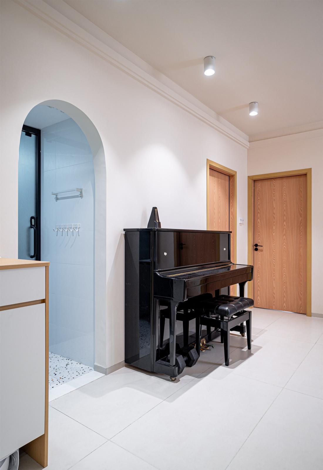 94㎡现代原木风三居室设计-15