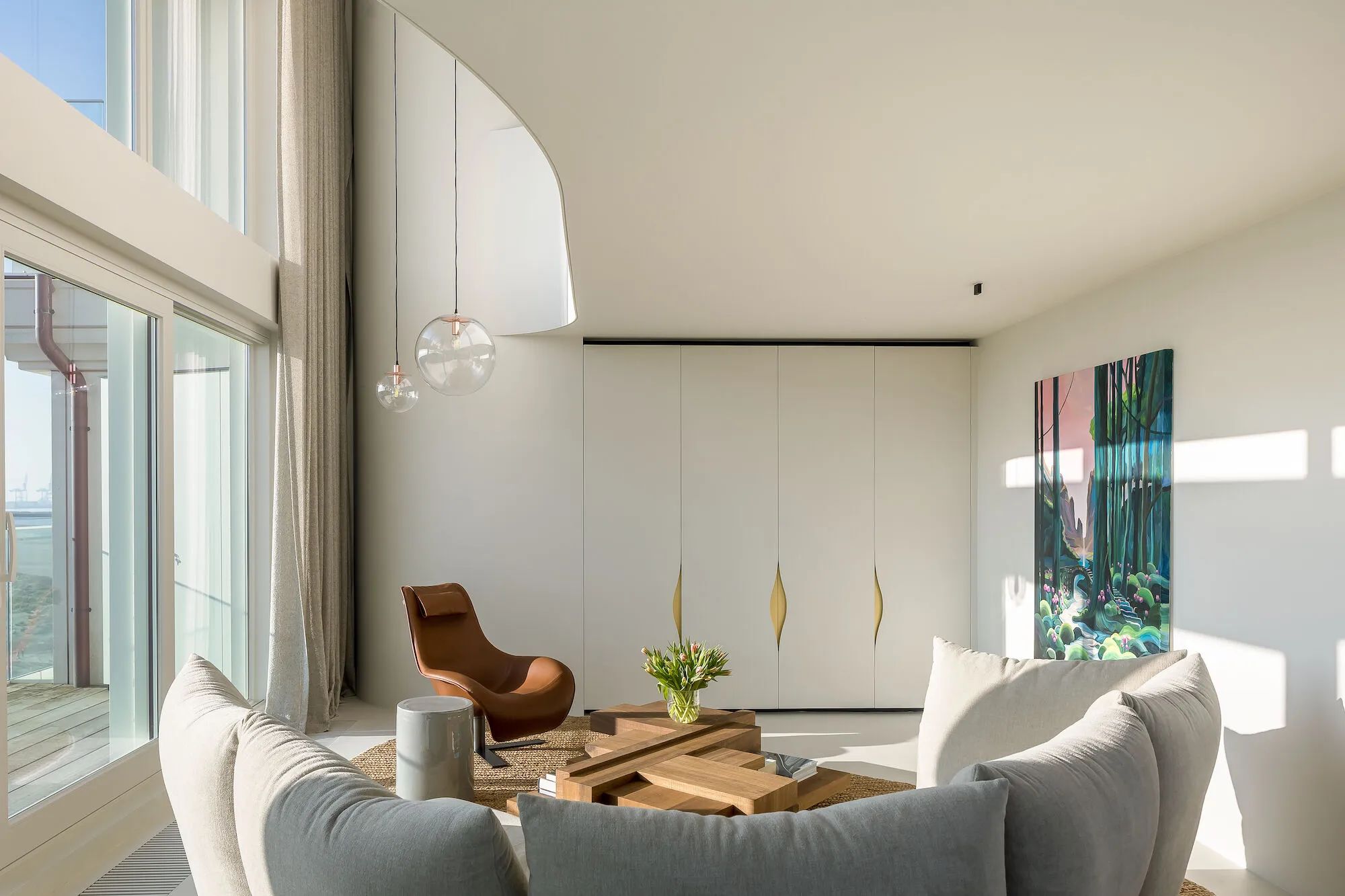 比利时克诺克复式顶层公寓室内装修丨Architects Claerhout  Van Biervliet-28