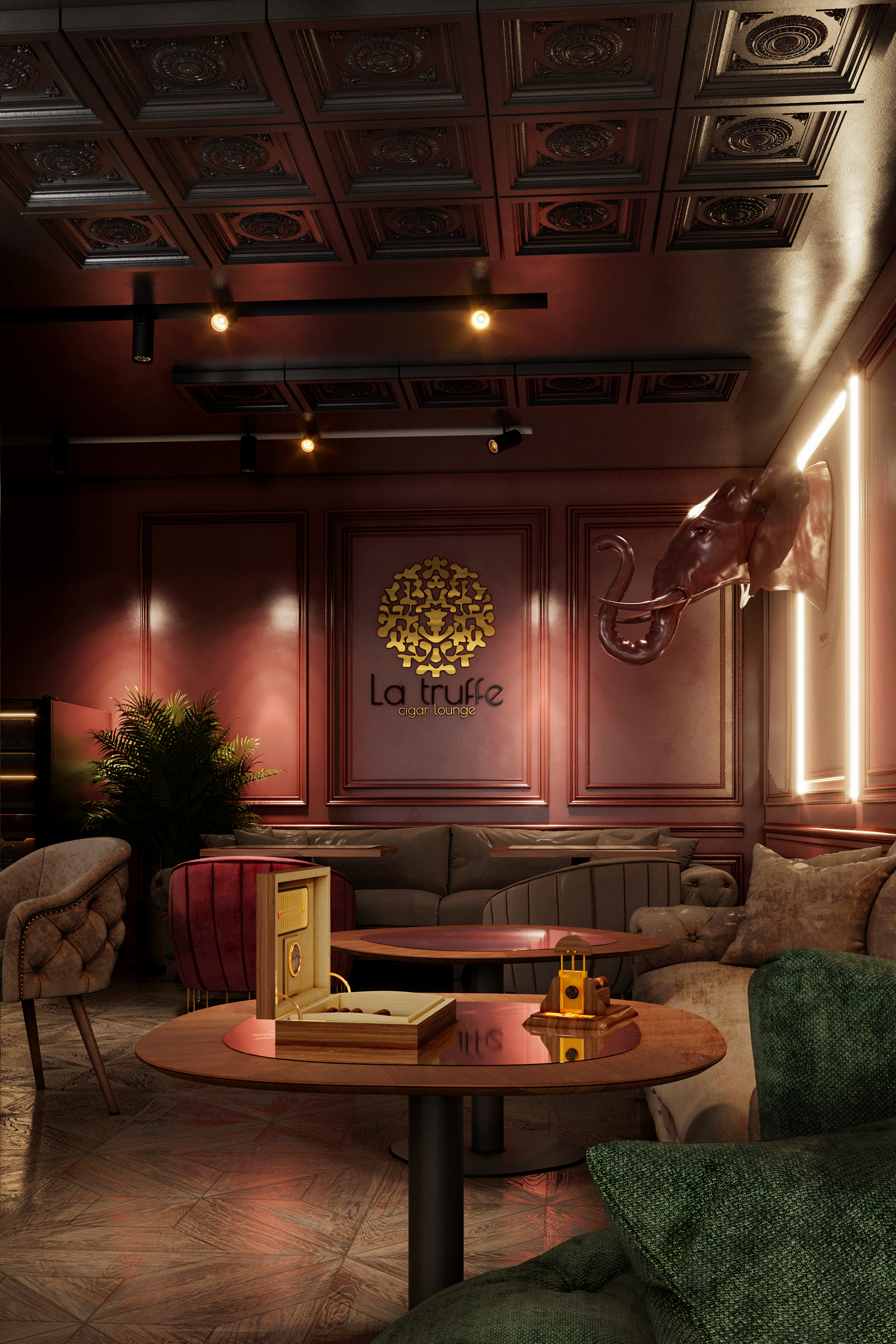 松露美食与雪茄酒廊-10