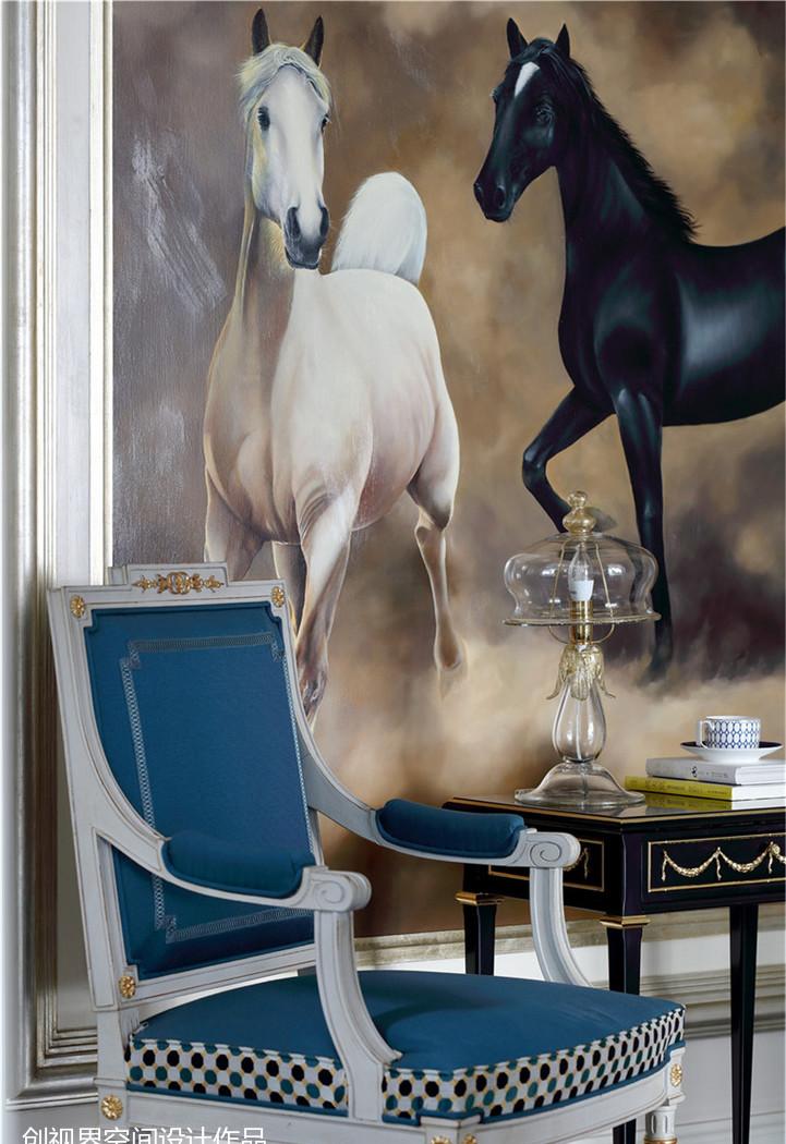 御墅蓝调空间 | 现代简约与古典仪式感的完美融合-28