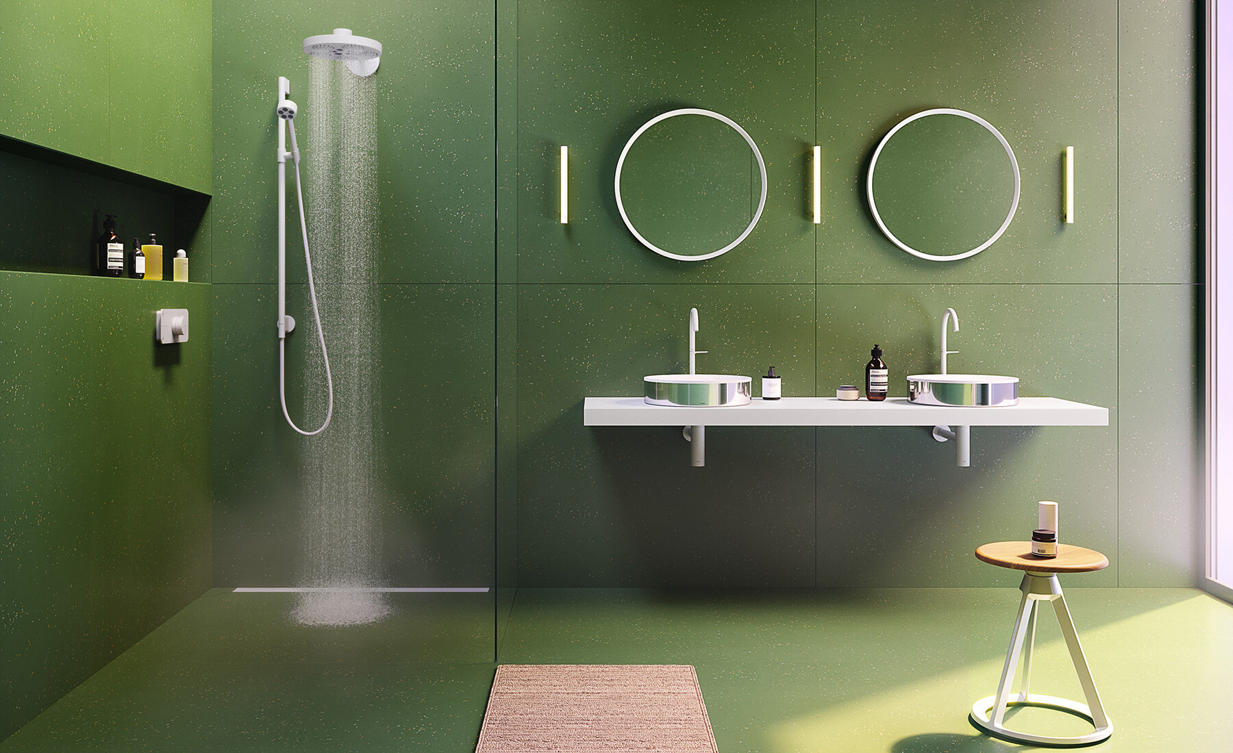 伦敦豪华公寓的绿色天空线 | Barber Osgerby 的创意之作-0