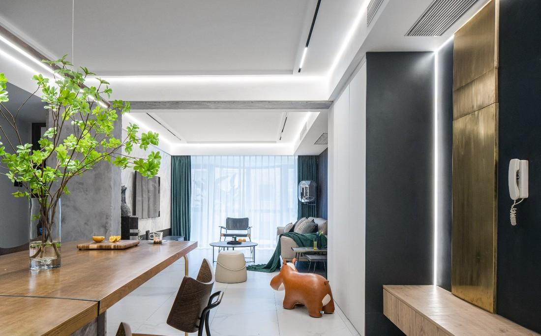 上海谷辰设计 · 平层空间的一抹春意江南-8