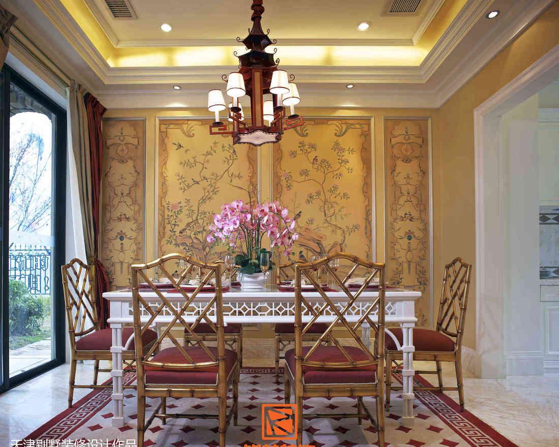 天津别墅新东方装饰主义风格设计案例解析-0