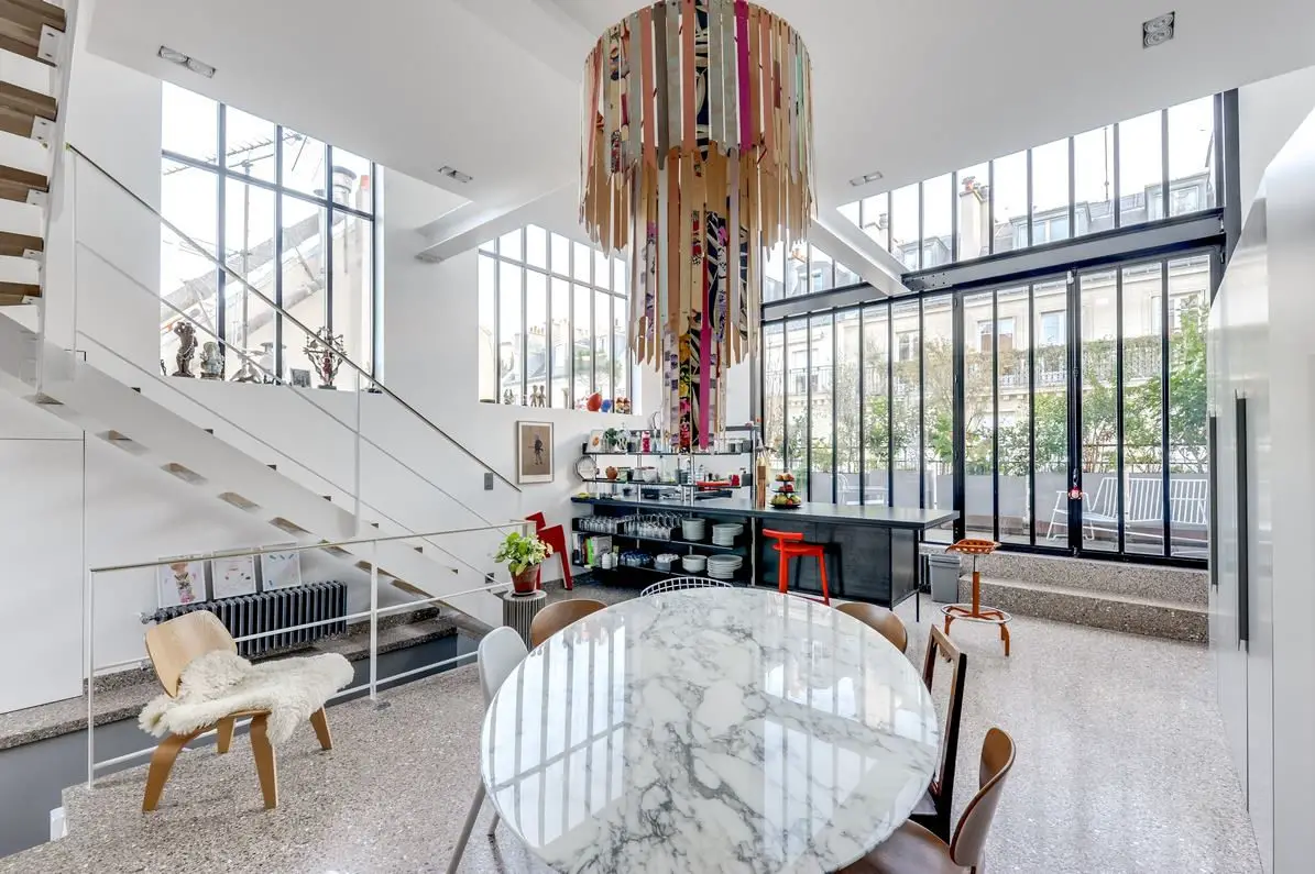 巴黎市中心绿植复式 Loft，-1