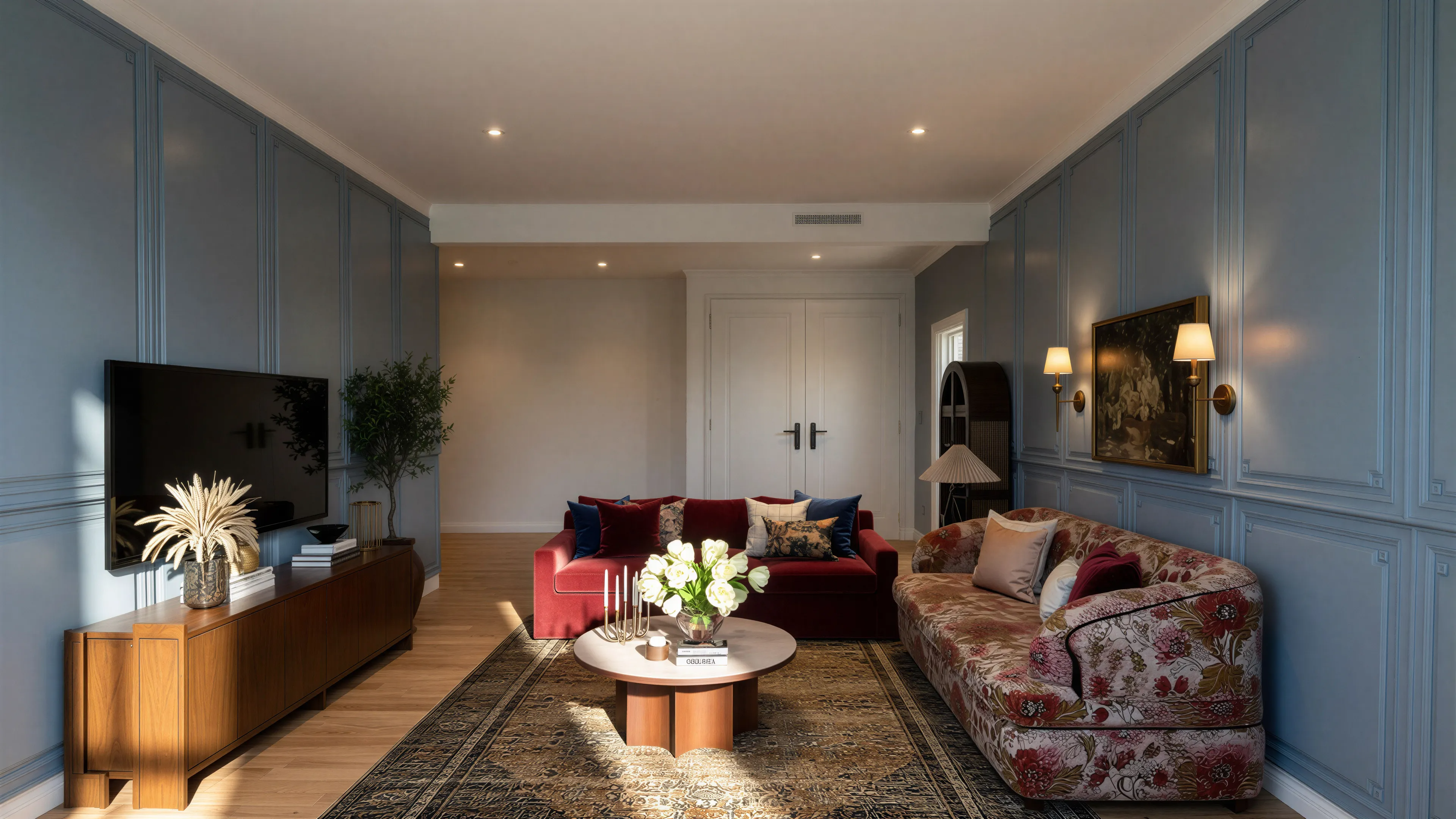Modern Transitional & Soft Eclectic | Living Room-6