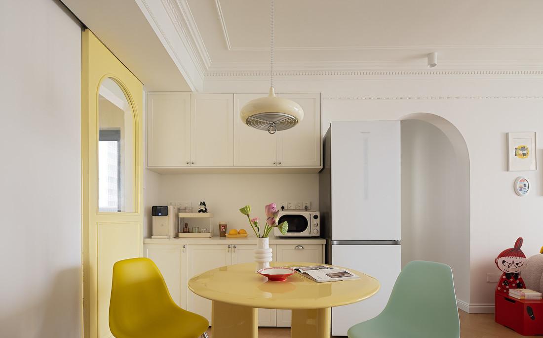 95㎡色彩多变的少女风轻法式-9