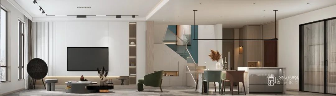 河与墅的现代家庭温馨居-12