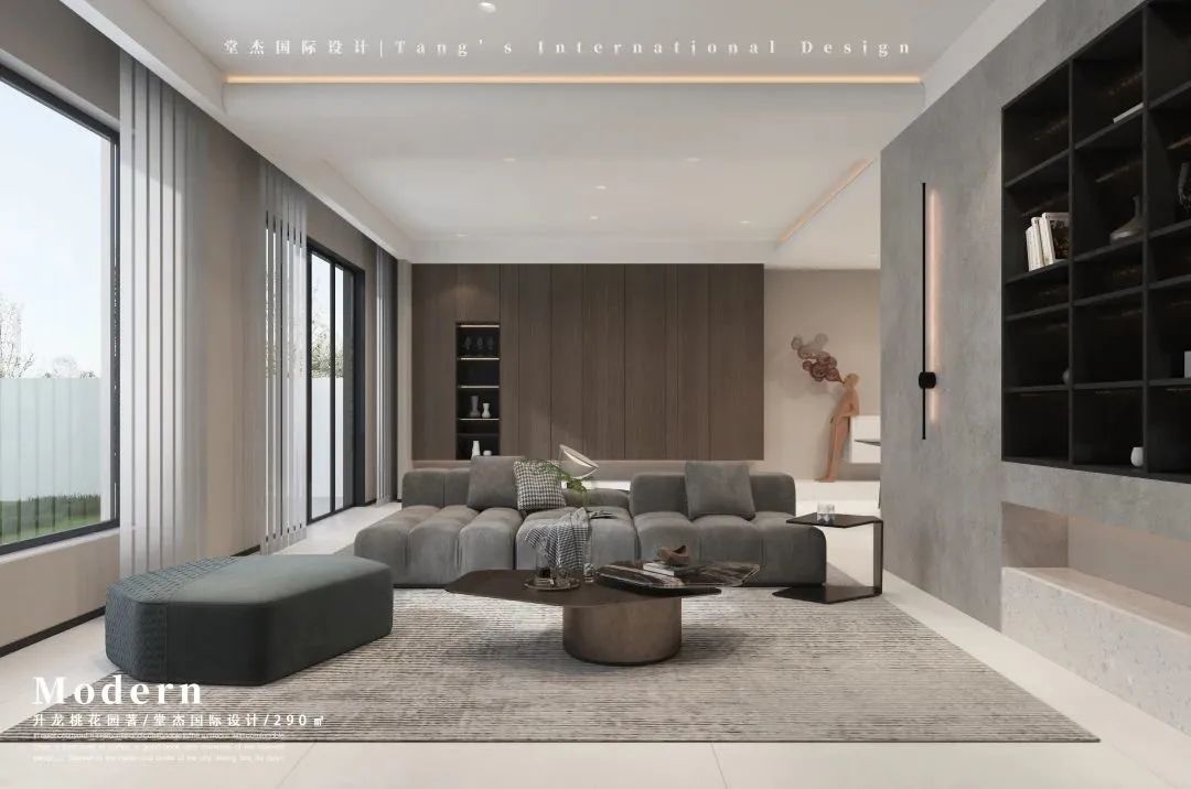 现代简约升龙桃花园著别墅丨中国南京丨堂杰国际设计-15