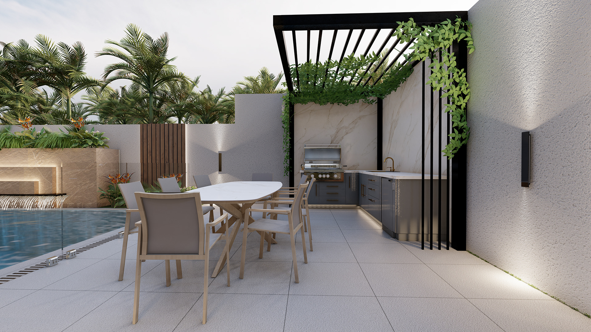 迪拜别墅外部设计丨阿联酋迪拜-2