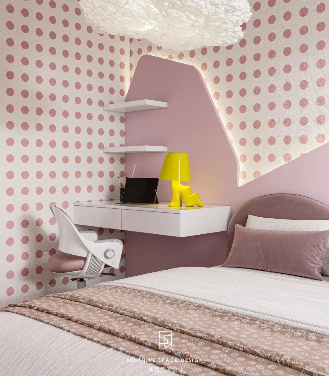 武汉江南岸紫色浪漫空间设计丨中国武汉丨晟瑄空间设计-43