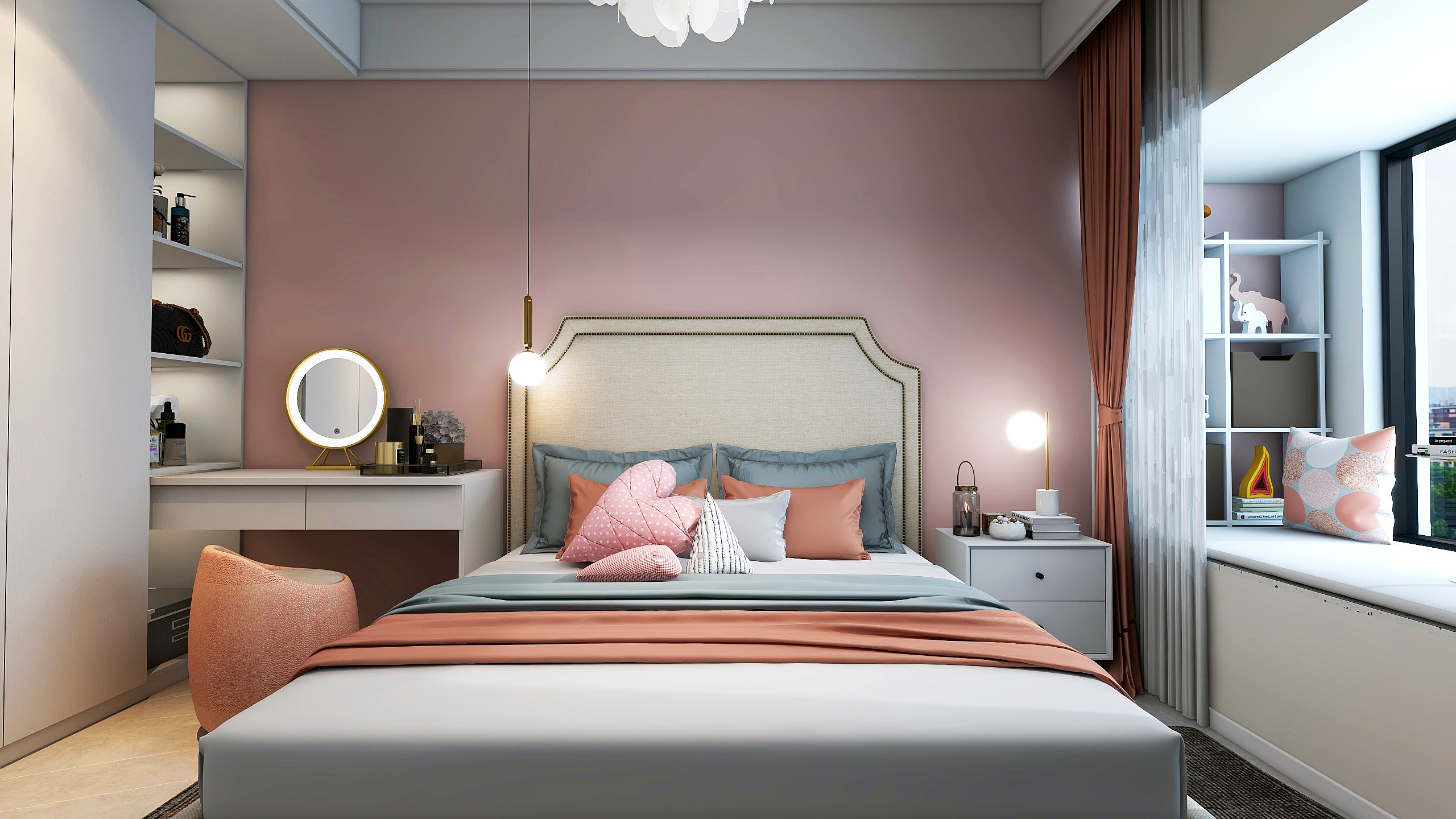 郑州奥体世纪 90 平三房两厅设计丨中国郑州-11