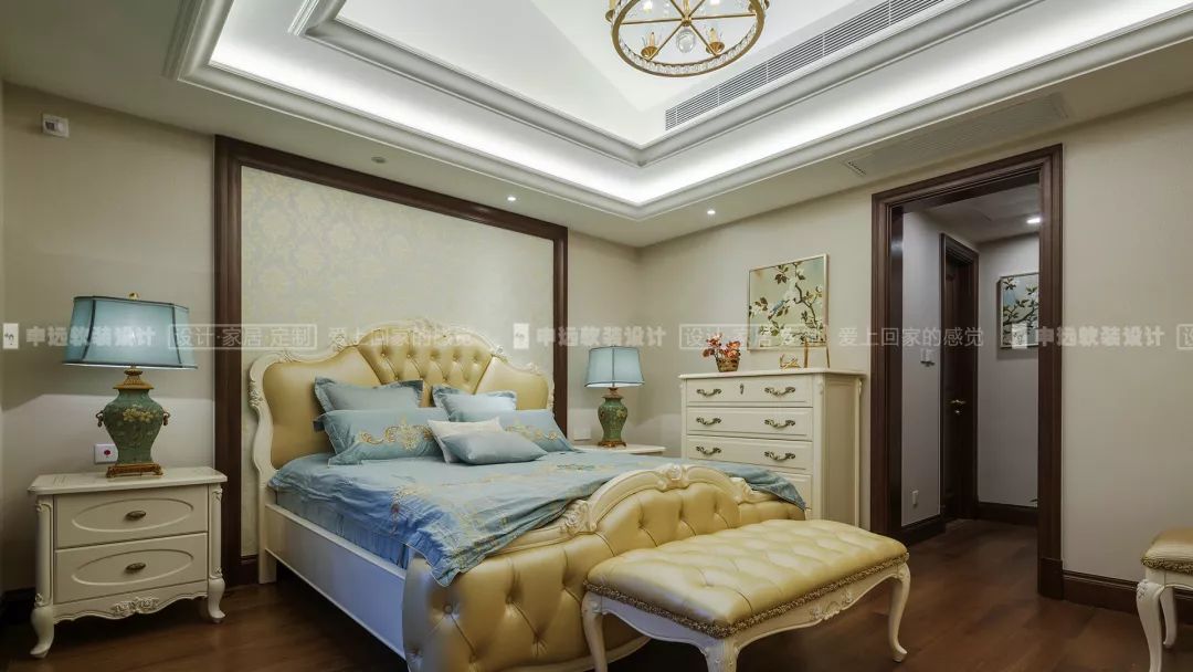 【申远软装百套实景案例】贝尚湾 300㎡ 欧式-26