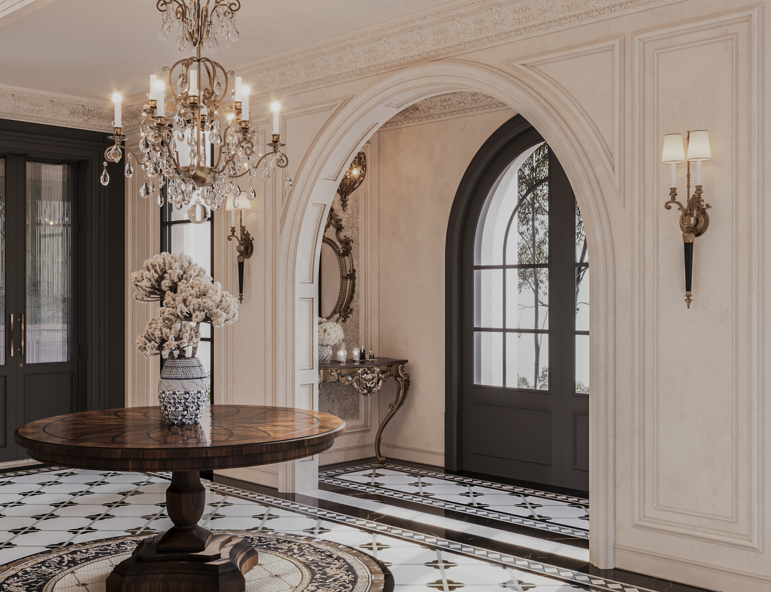复古法式别墅设计丨沙特阿拉伯-7