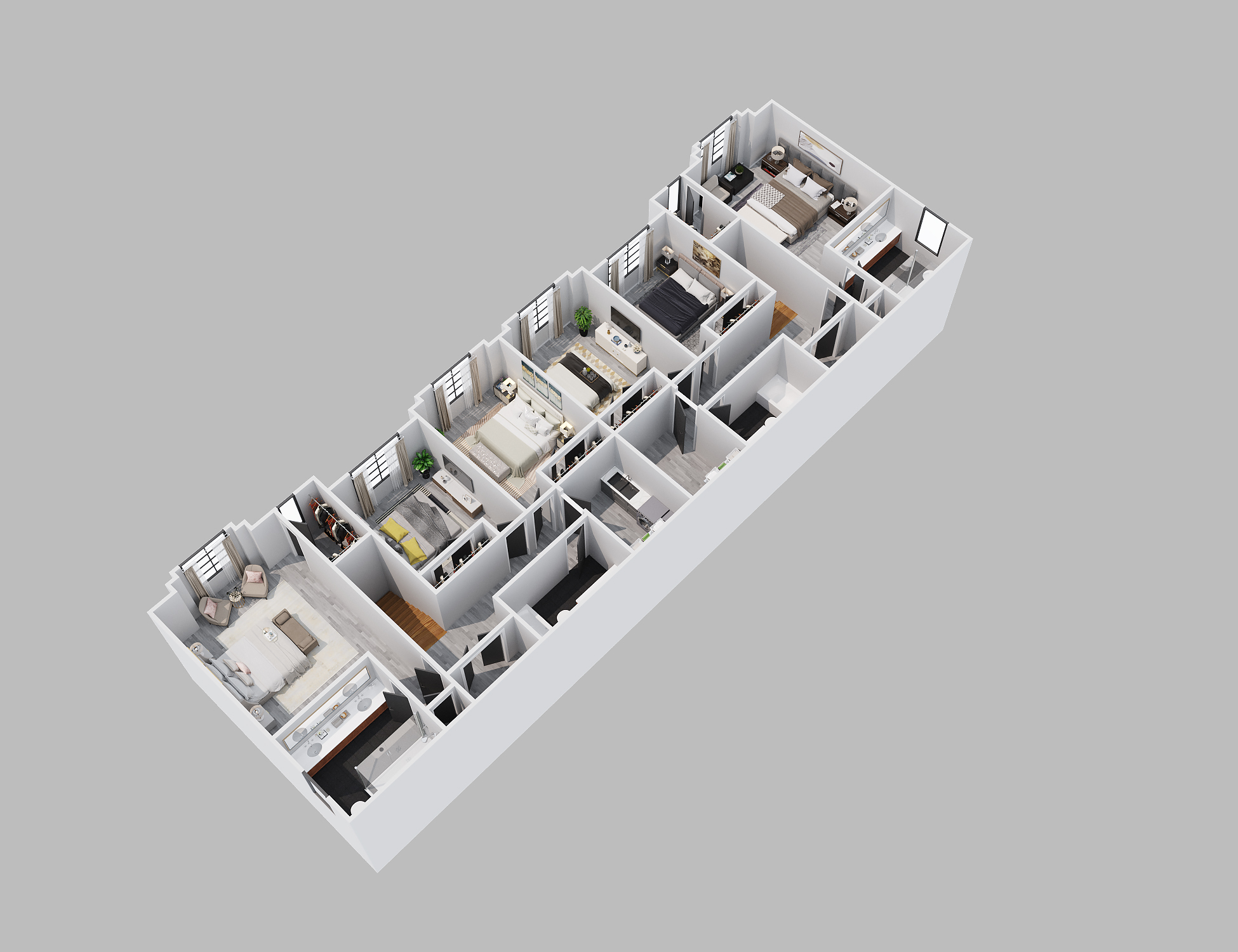 三维楼层平面图-37