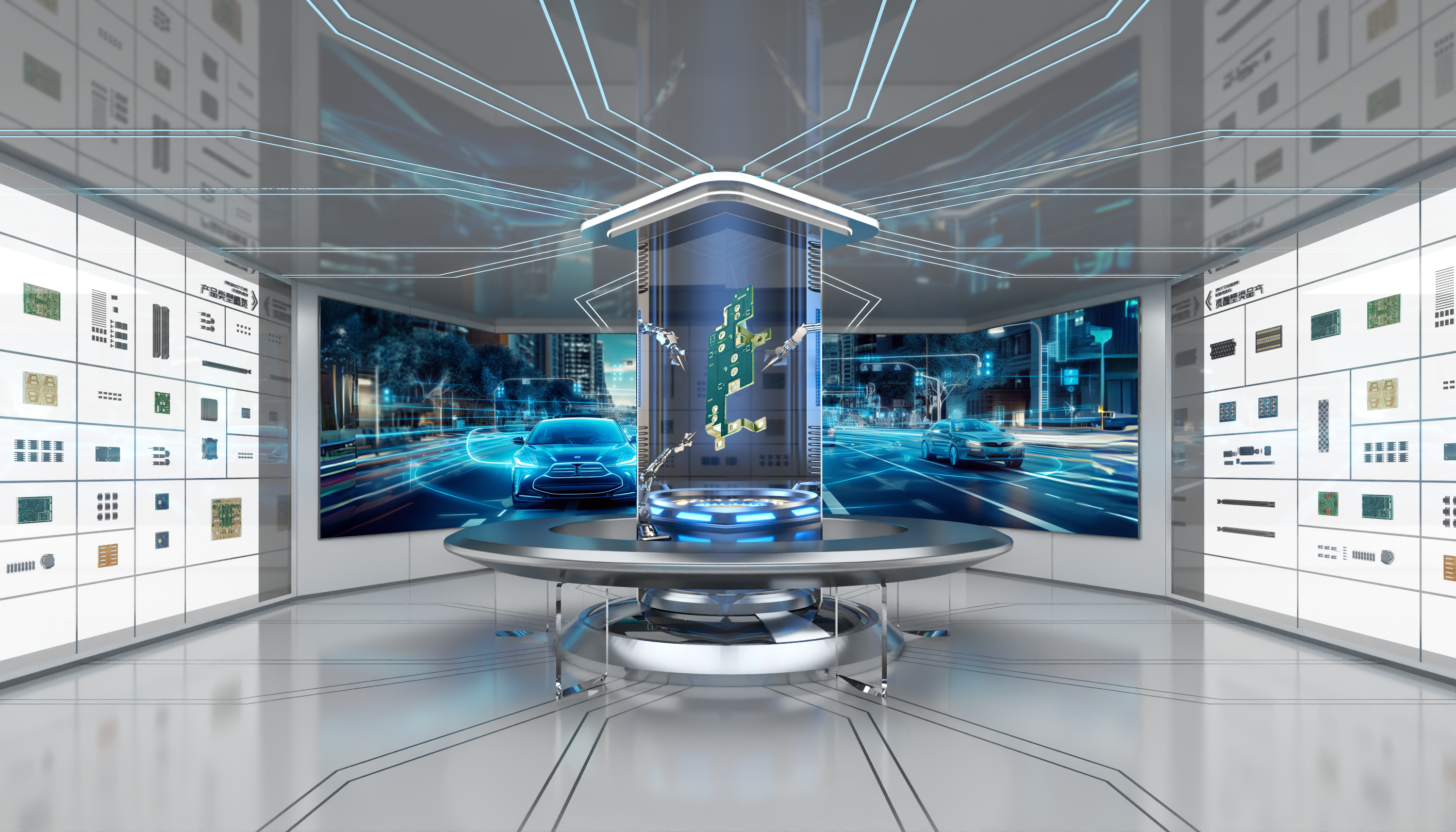 某电子企业展厅-9