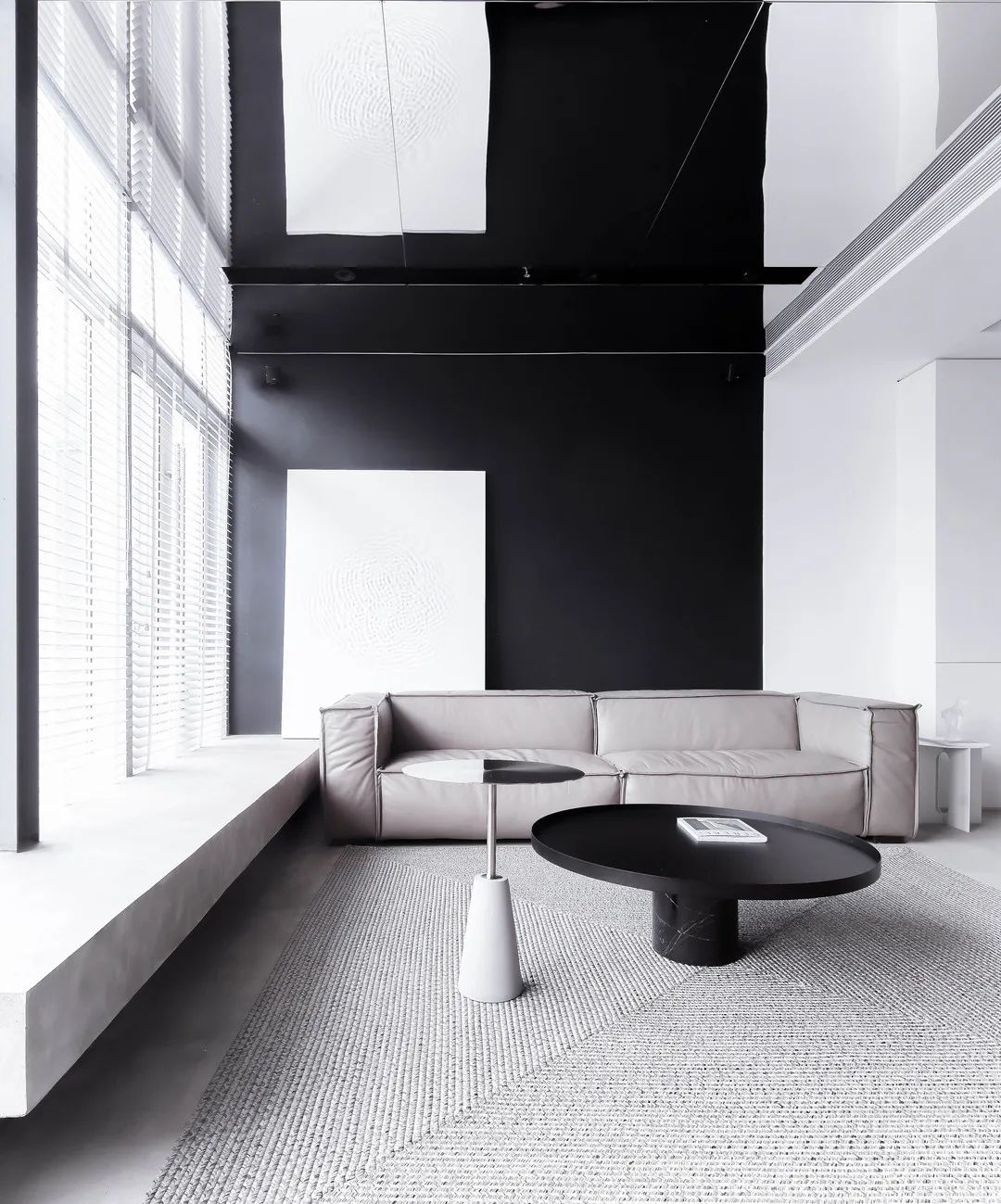 南京南站绿地之窗写字楼平衡黑白空间设计-22