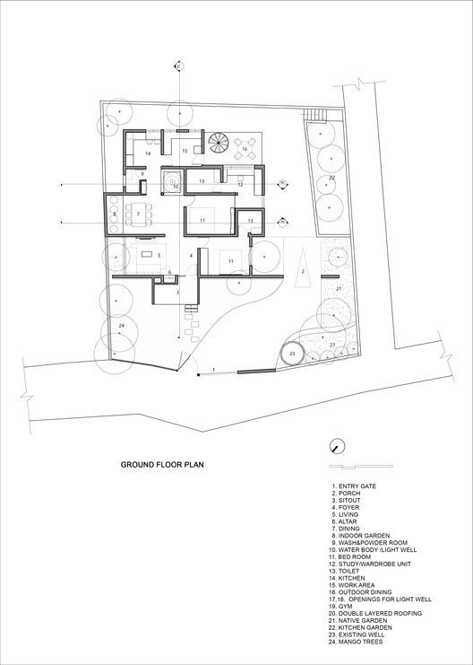 印度 Perinthalmanna 零工作室住宅改造-9