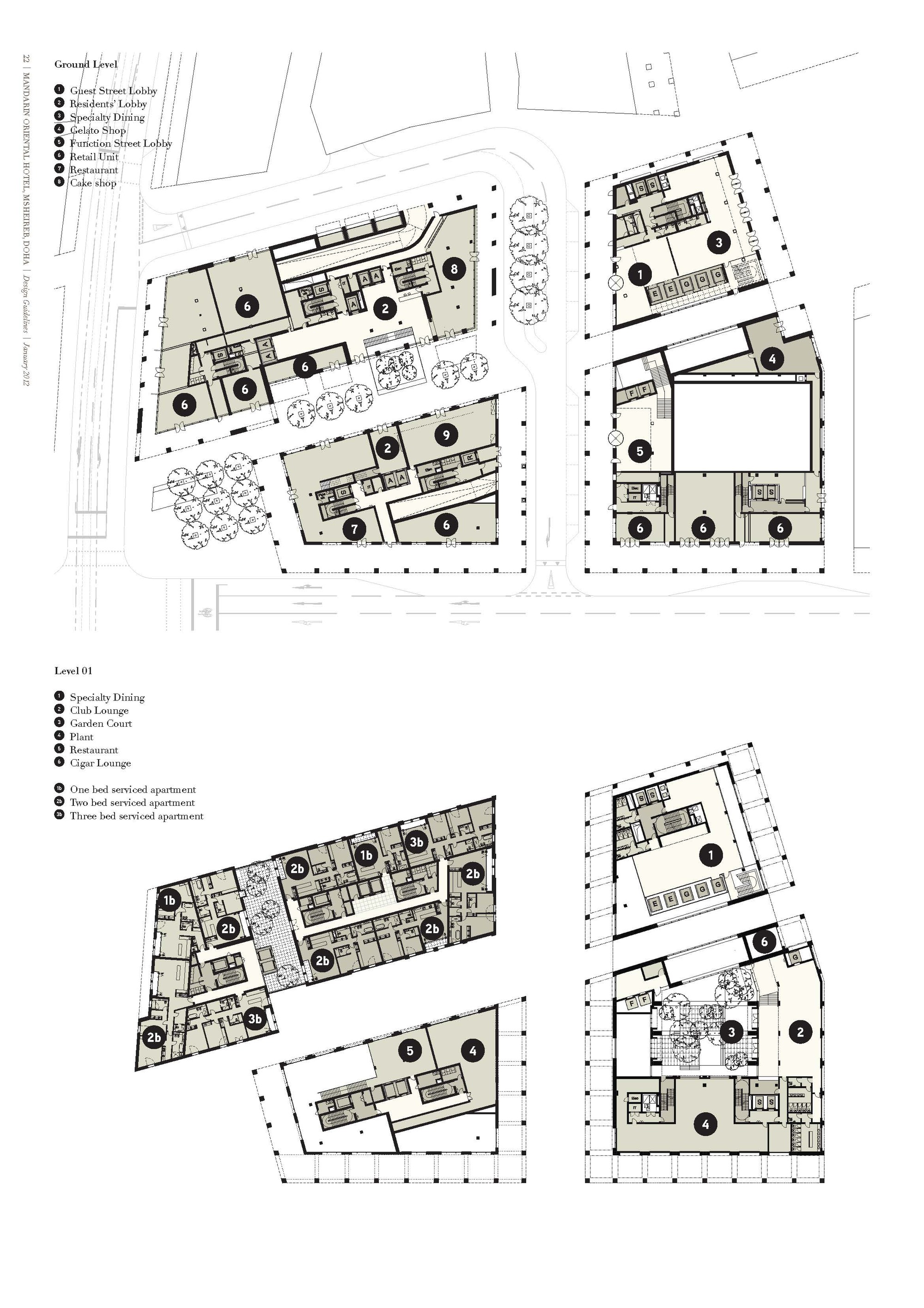 曼德林东方酒店及公寓设计丨卡塔尔多哈丨John McAslan + Partners-1