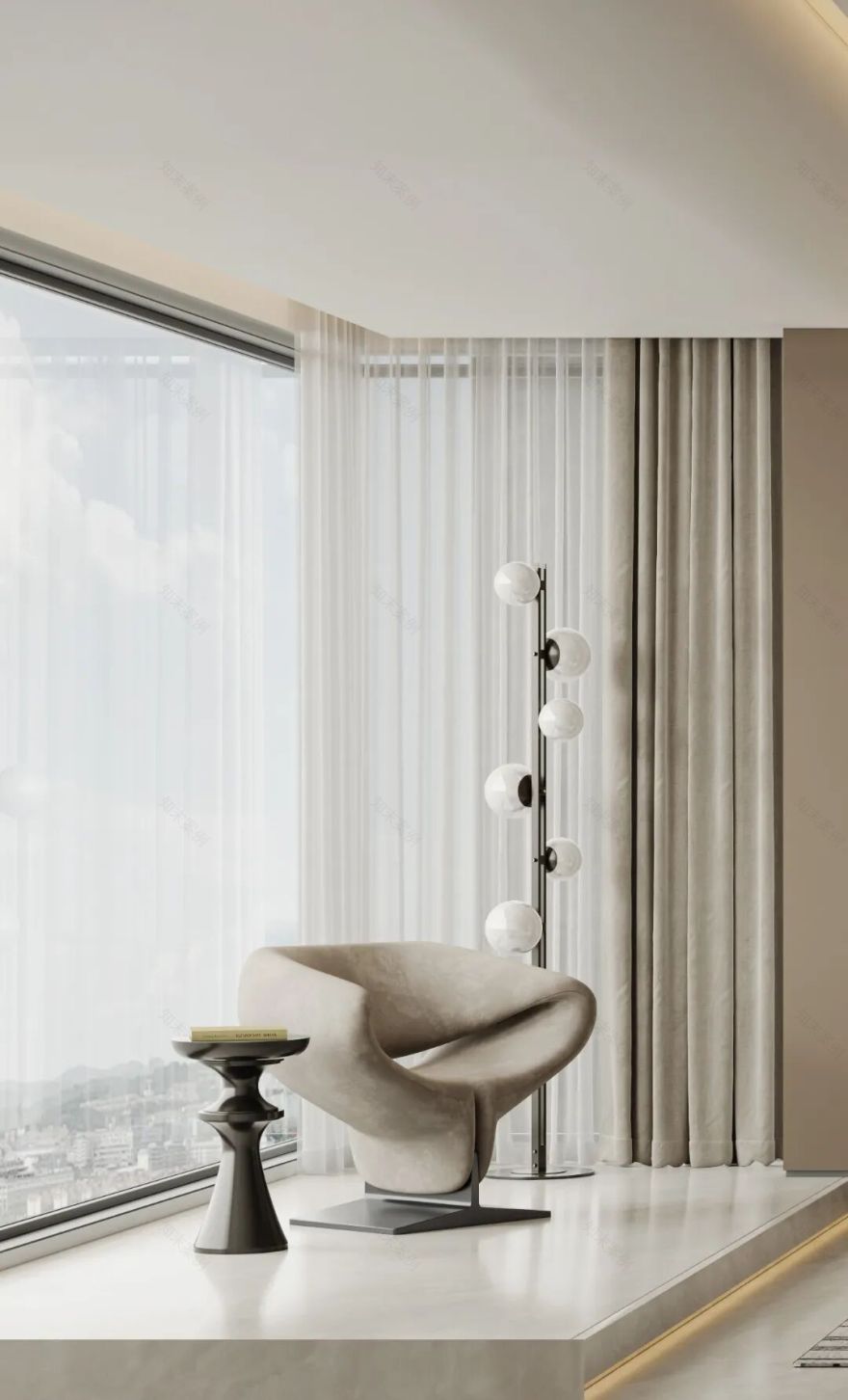 揽月台299㎡中叠现代简约设计-36