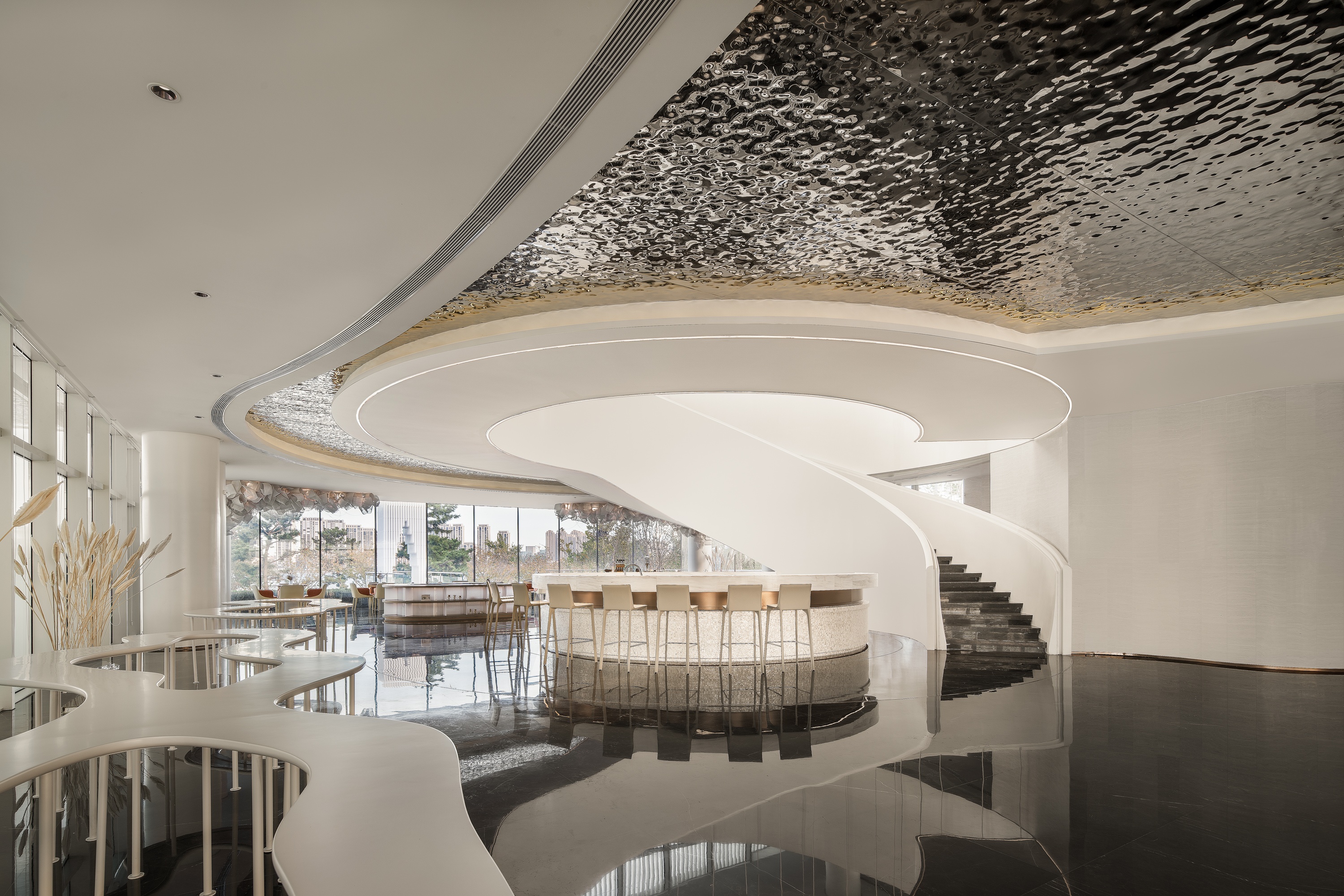 天鹅之栖 · 荣成自在澜湾销售中心的诗意设计丨中国山东丨元禾大千(软装),天翊设计(硬装)-35