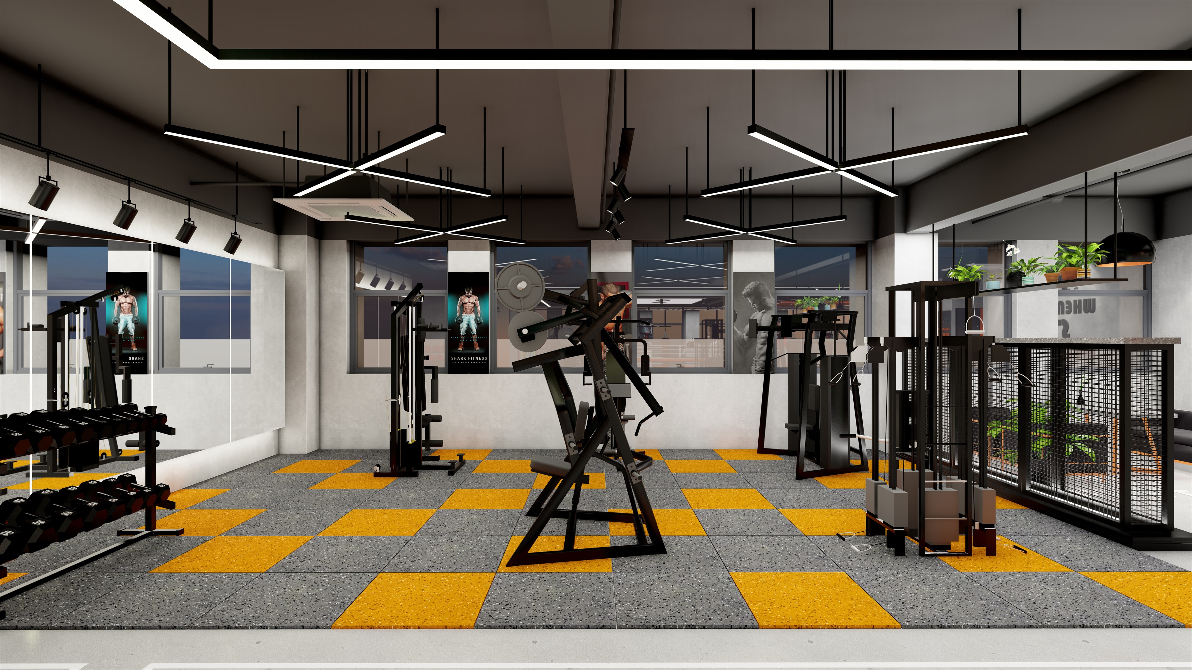 杭州某健身拳馆室内设计-3