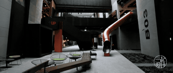 迪拜工业风总部大楼，黑红撞色大胆前卫-10