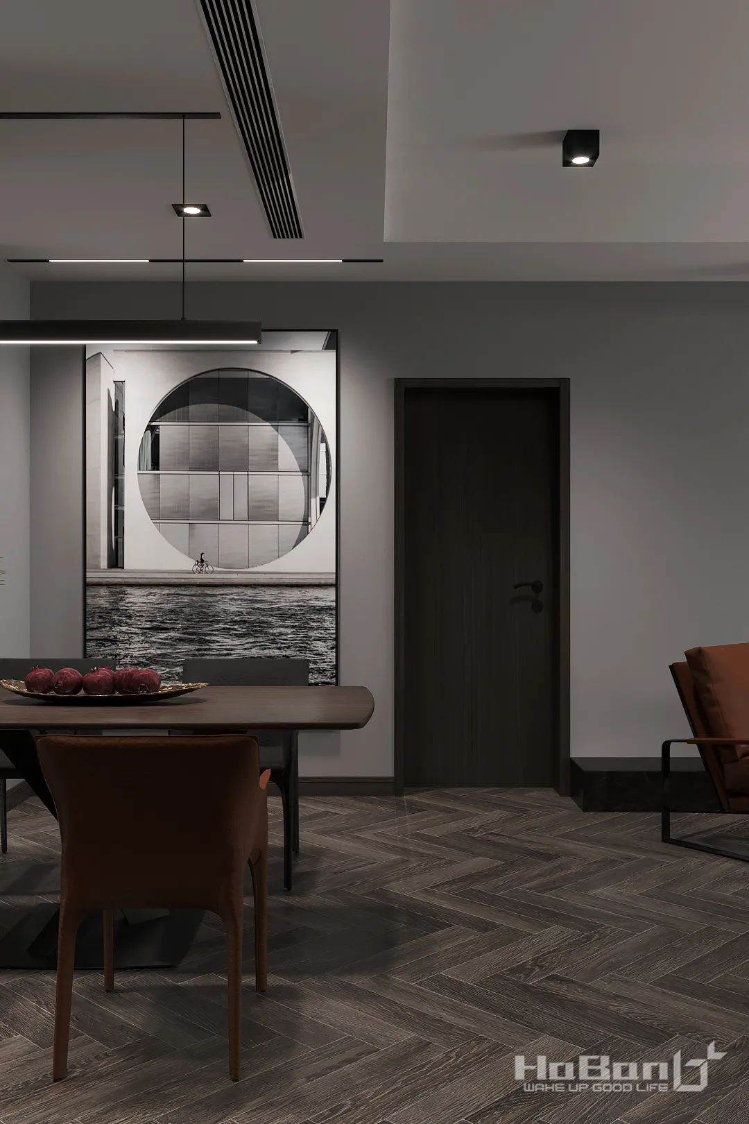 城南名著 127㎡现代黑白空间，藏家的精致生活-22