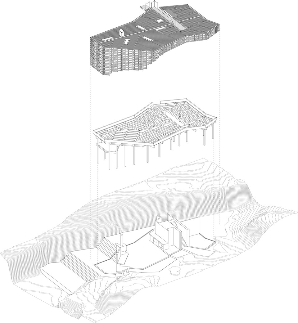 挪威弧线岩石上的岛上之家-7
