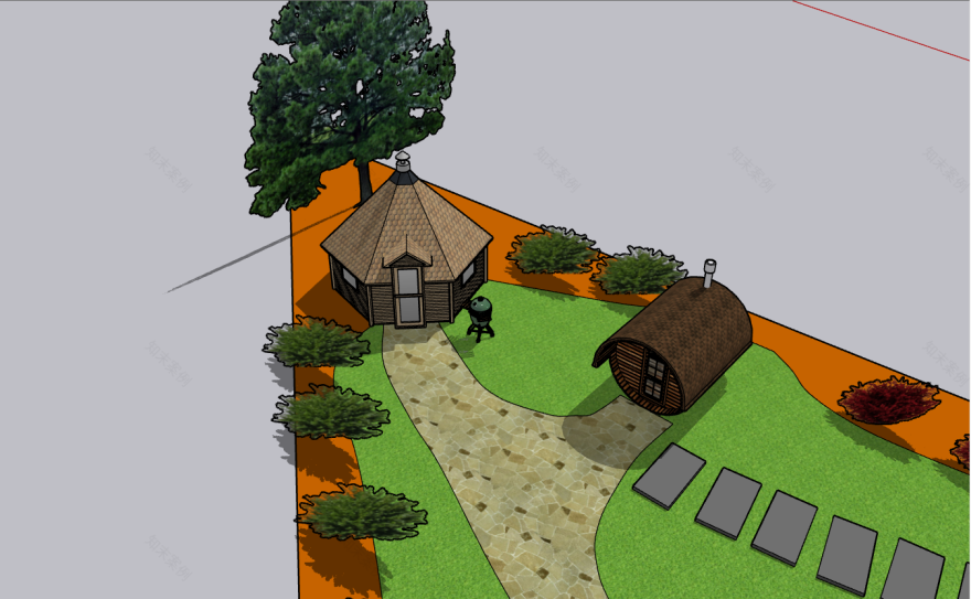 2D可视化某不规则地块设计丨克里斯蒂娜·斯卢什科涅涅(景观建筑设计师)-8