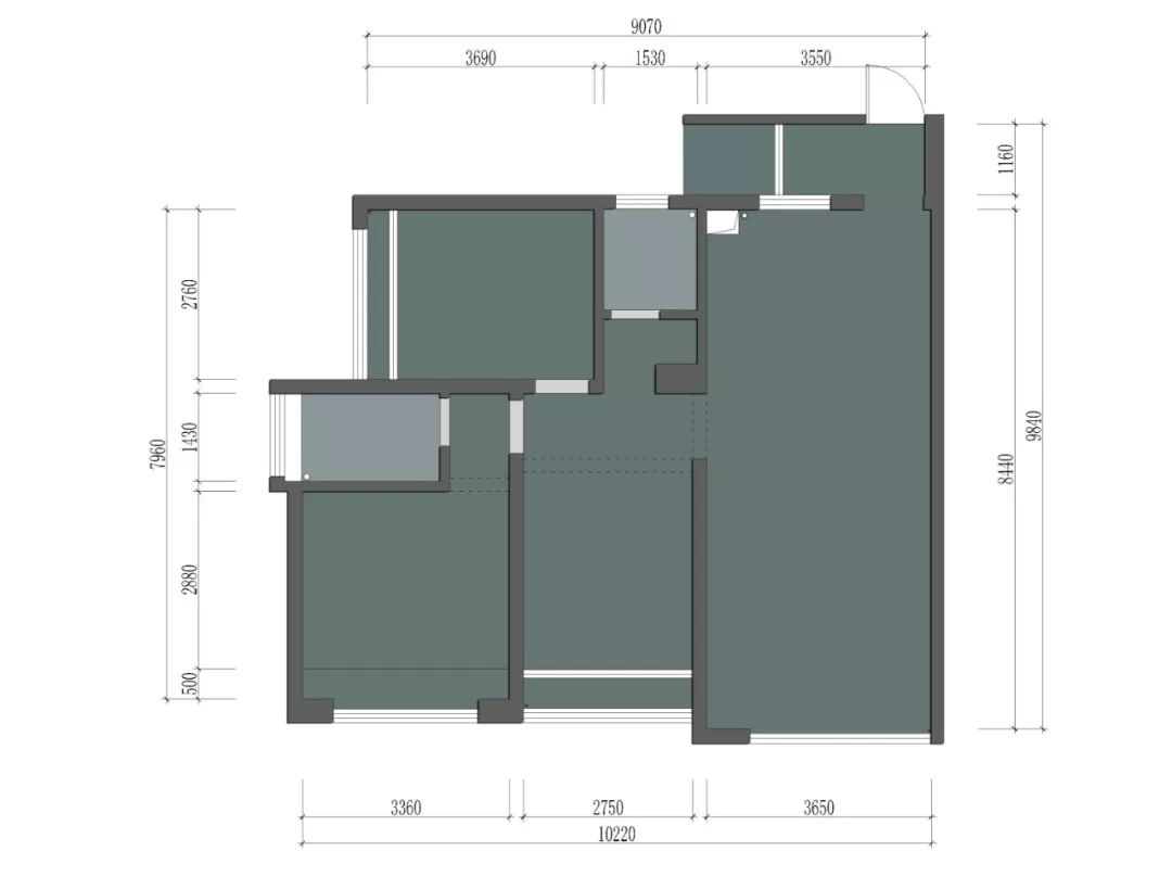 柳州正和城 D 区 96㎡北欧风家居设计——时光的另一面-6